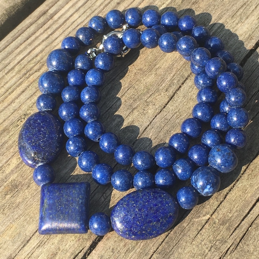 Lapis Lazuli gemstone Necklace - Picture 5 of 8